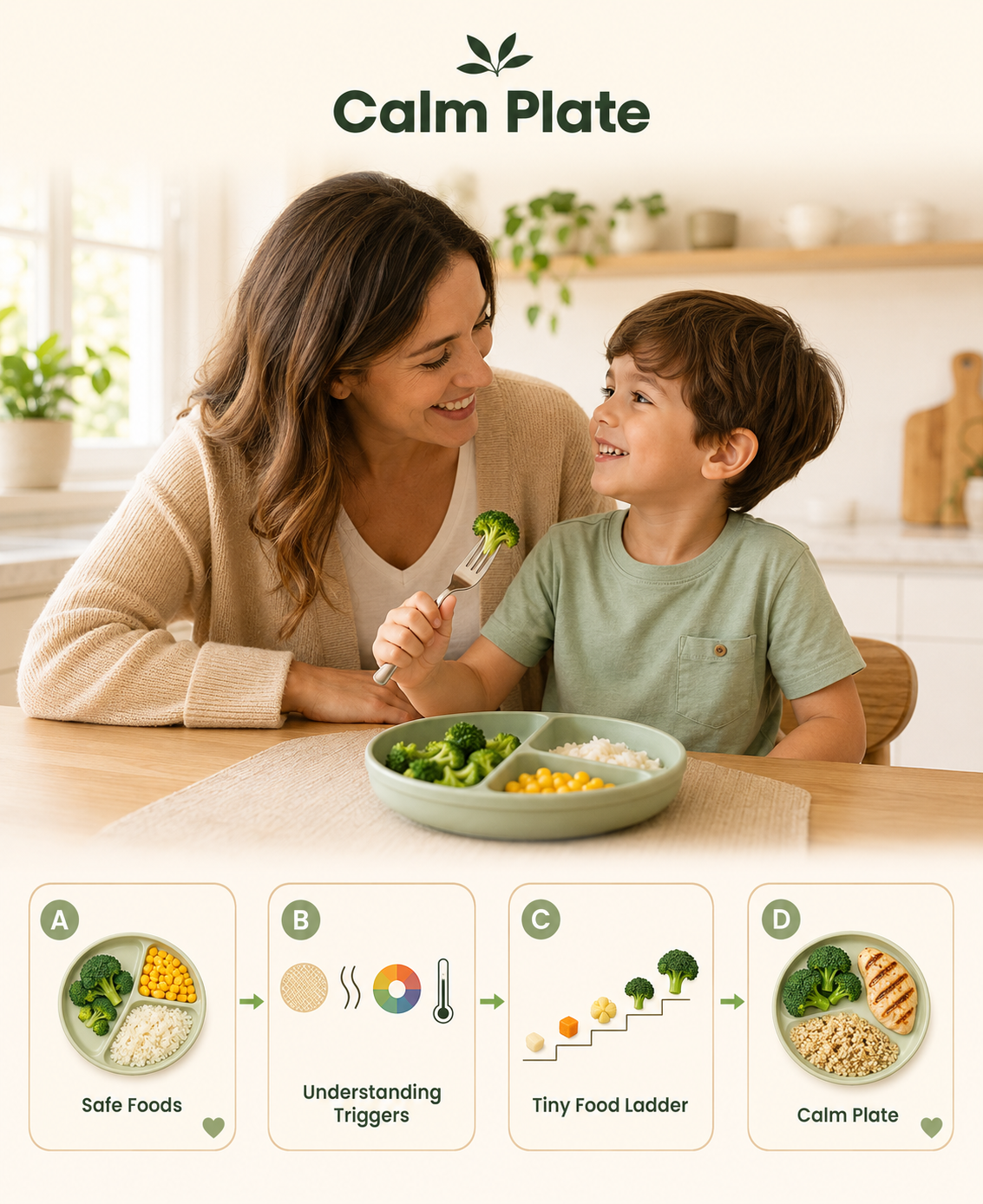 The secret isn't in hiding the vegetables in the food... the secret is in the way you present the new food to your child.